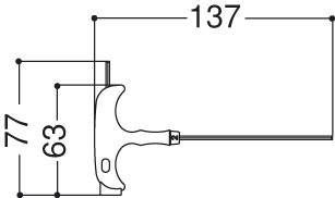 Clave para el tornillo hexagonal