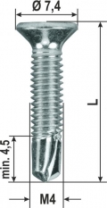 Tornillos Tek Métricas TX PVC diversas dimensiones de 2000 piezas HEICKO