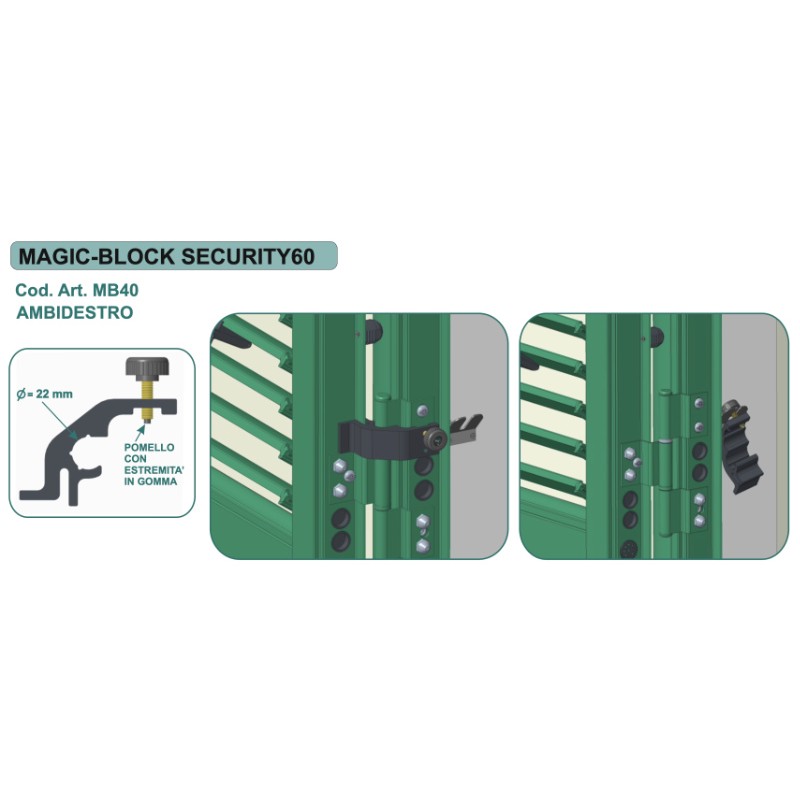 Bloque Persiana Exterior Magic-Block Security60 Tecnometalsystem