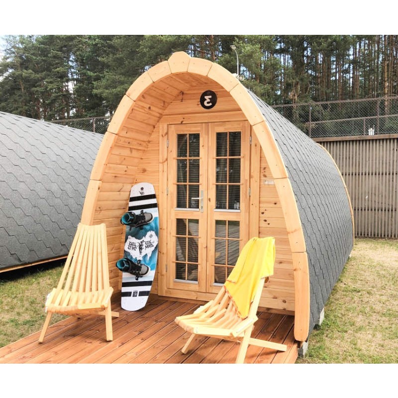 Camping Pod en Madera de Abeto para Acampar 240x480 cm