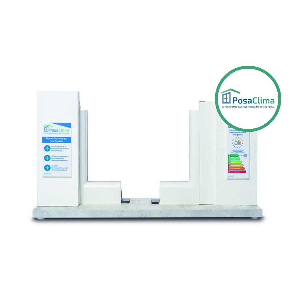 Muestra de Esquina Doble PosaClima New-Light para Reestructuración de Colocación