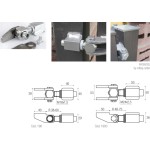 Bisagra de Puerta Soldada Ajustable para Apertura 180°