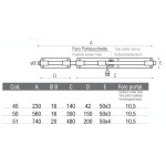 Cerrojo para Portón Horizontal Galvanizado con Fósforo