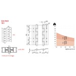 Bisagras de Doble Acción para Aluminio R40 180 Justor