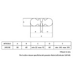 Par de Perillas Giratorias para Puerta en Aluminio con Cabeza Redonda