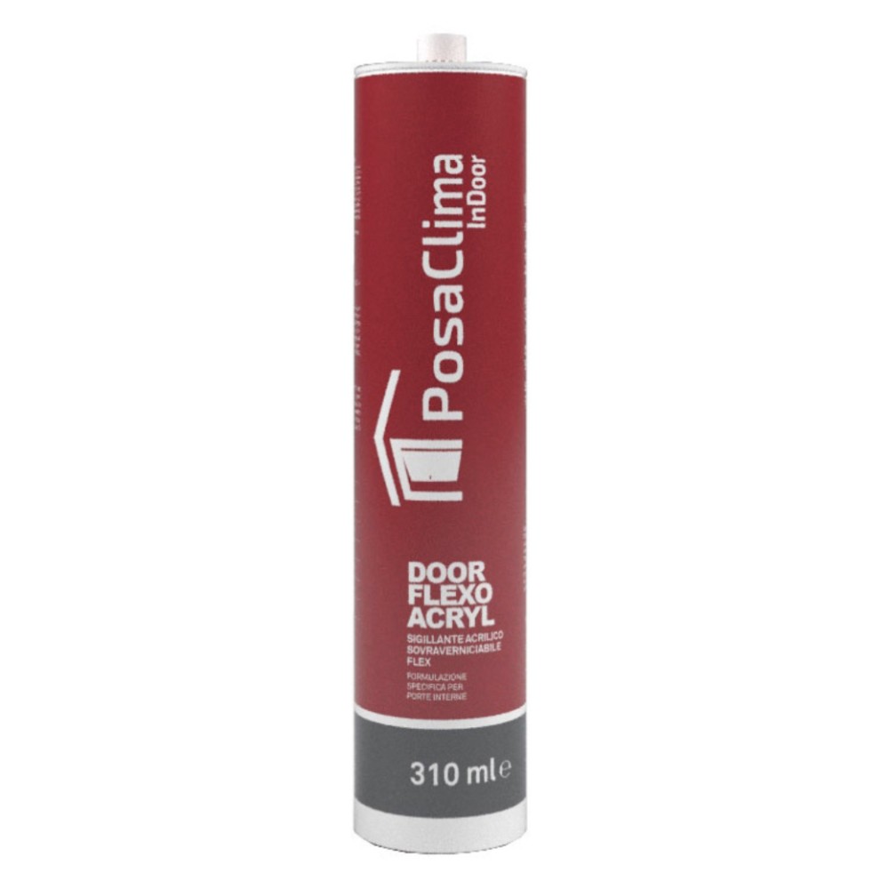 Door Flex Acryl PosaClima Sellador Acrílico Repintable Blanco 310 ml