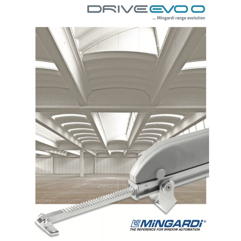 Drive Evo 0 Mingardi Actuador de Cremallera con Soportes