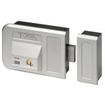 Cerradura Eléctrica Plata con Llave para Portones y Puertas 28001 Opera