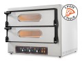 Horno Eléctrico Doble para Pizza Kube 2 Acero Inoxidable Calidad Italiana