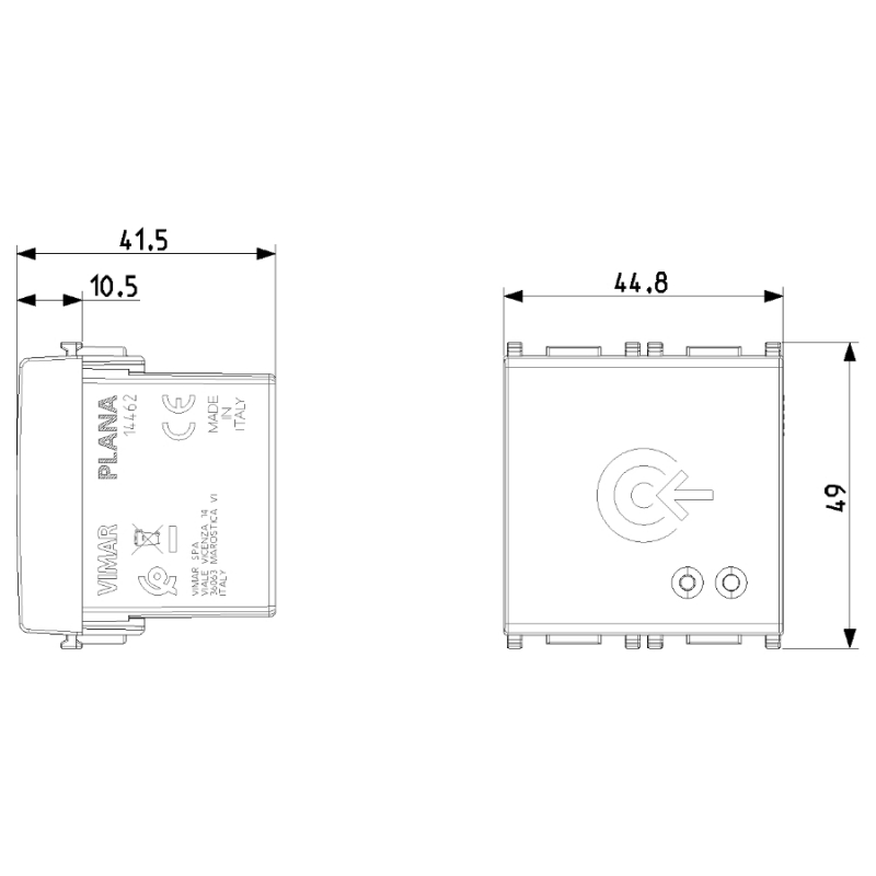 Dispositivo Externo NFC/RFID Conectado Blan 14462 Vimar