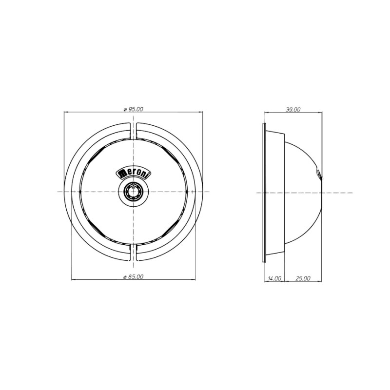 Meroni UFO CLASSIC 8080 Candado de Seguridad Antirrobo para Furgoneta