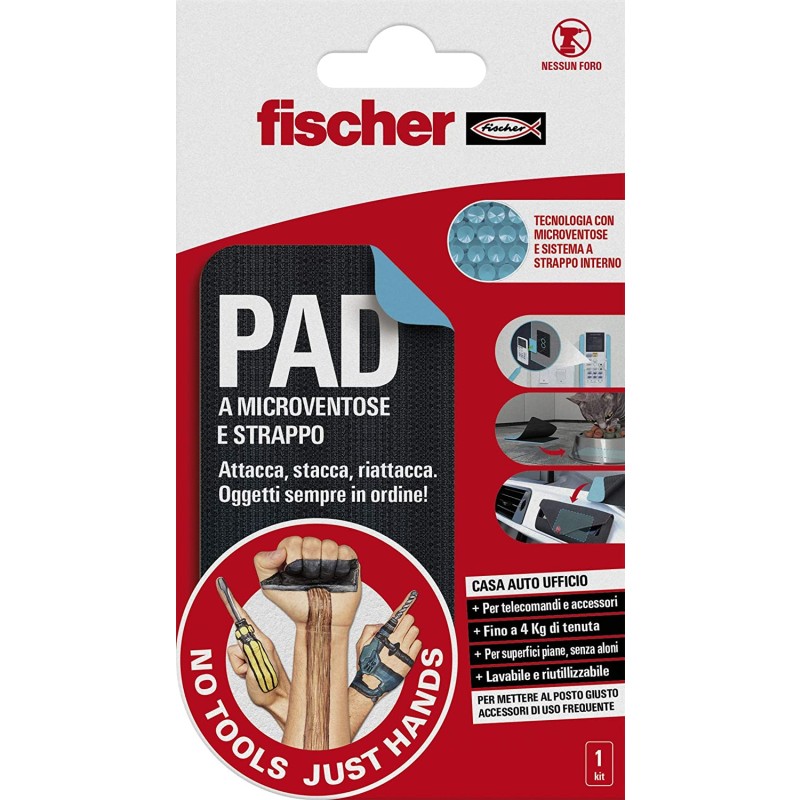 Almohadilla Microaspiración Adhesiva Fischer Extraíble y Reutilizable