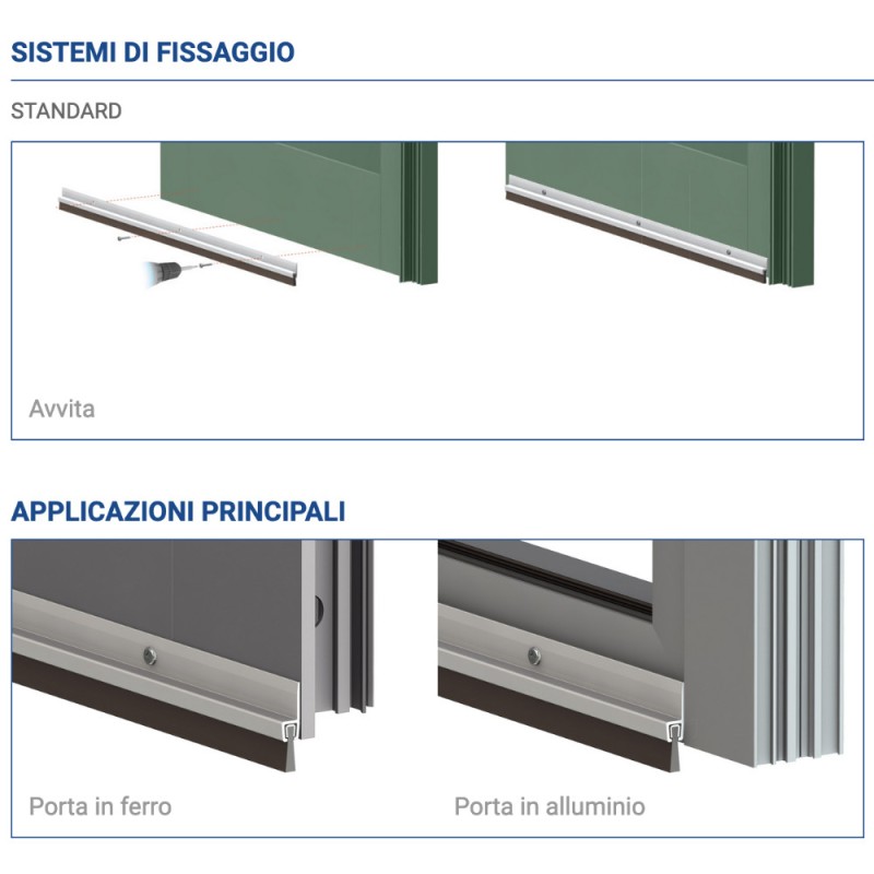 Excluidor de tiro fijo DIY para puerta 125SP Comaglio Comax