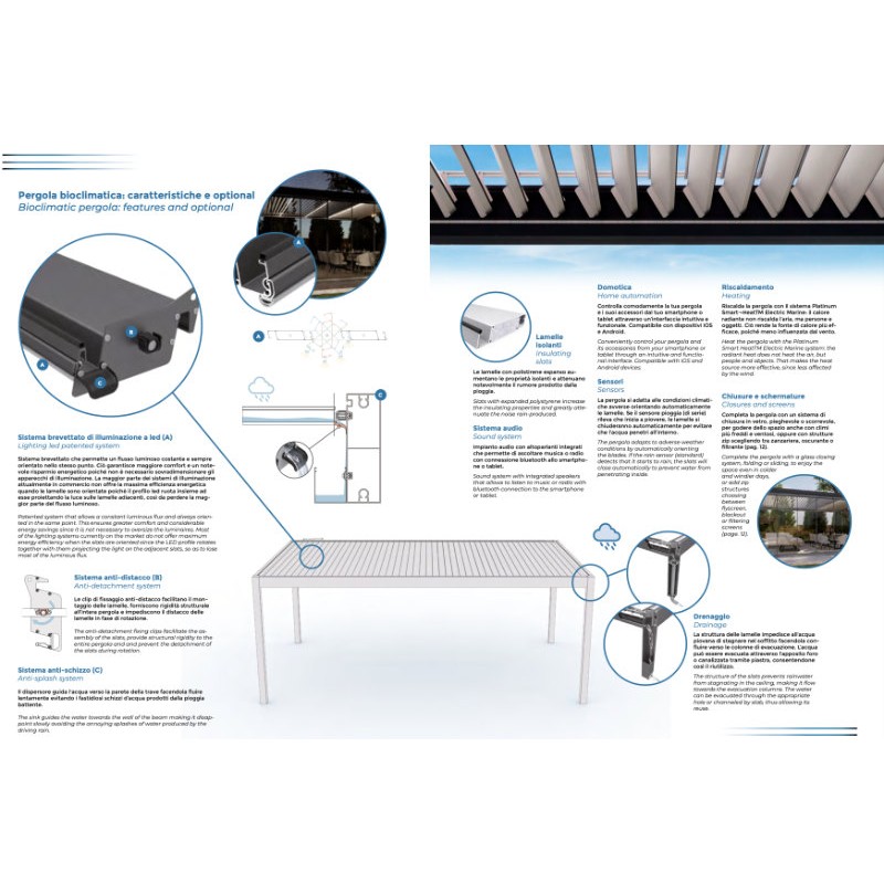 Pérgola Bioclimática Velia Effezeta System Light Experience