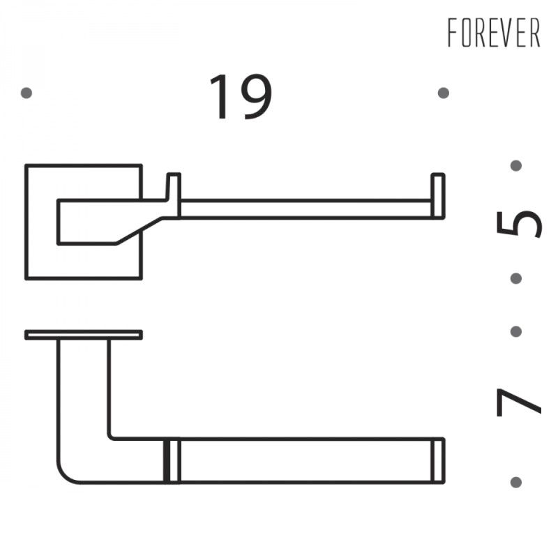 Portarrollos Papel Higiénico Moderno Colombo Design Forever B2908