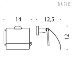 Portarrollos de Papel Higiénico Cubierto Colombo Design B2791 Basic