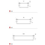 Toallero de Baño Colombo Design Basic Varios Tamaños