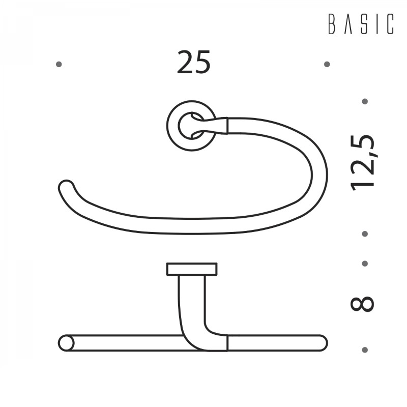 Toallero de Baño Colombo Design Basic B2731