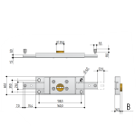 Cerradura Doble Paleta para Persiana Prefer 8601.0010.0200