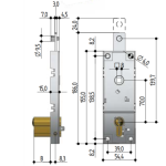 Cerradura para Basculantes Sin Cilindro Prefer B561.081Z.0000