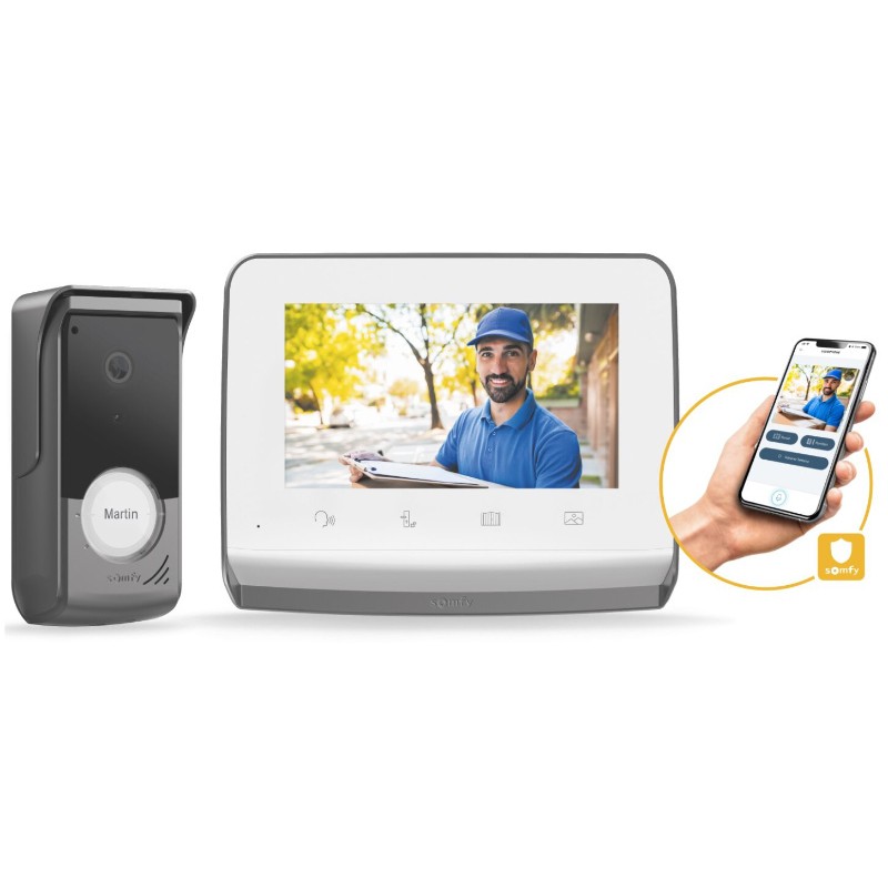 Somfy V350 Connect Videoportero Conectado Apertura con Smartphone