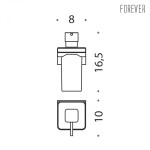 Dispensador de Jabón de Pared Colombo Design Forever 0,22L