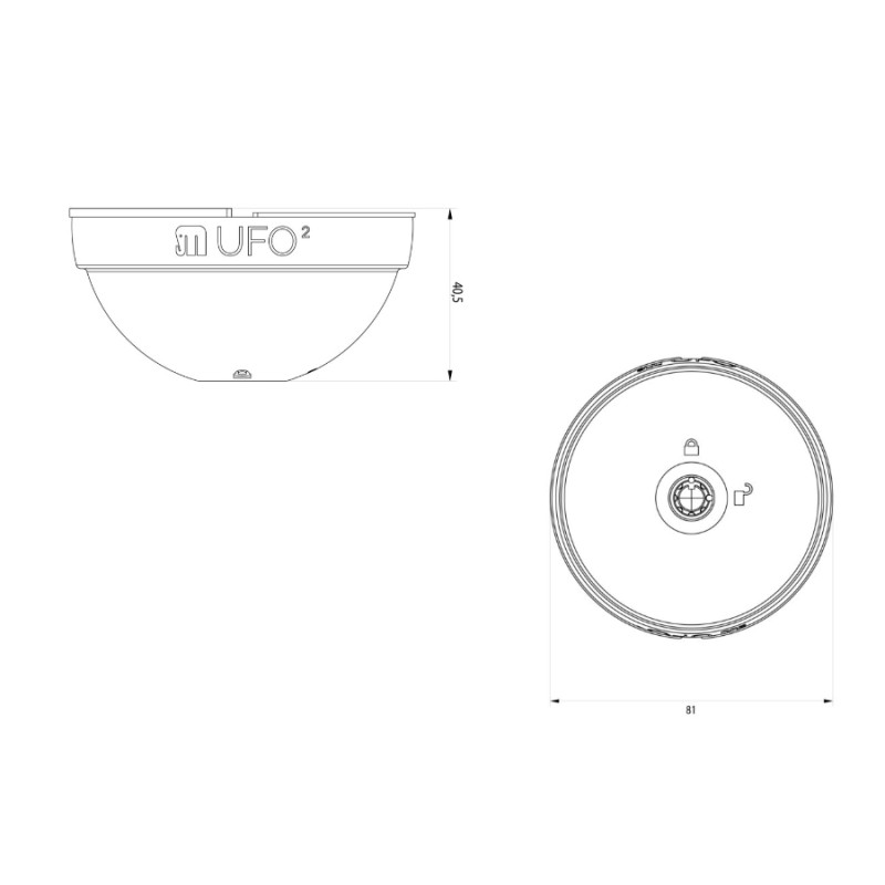 UFO² Meroni 8902 Cerradura para Furgoneta Práctico y Sencillo